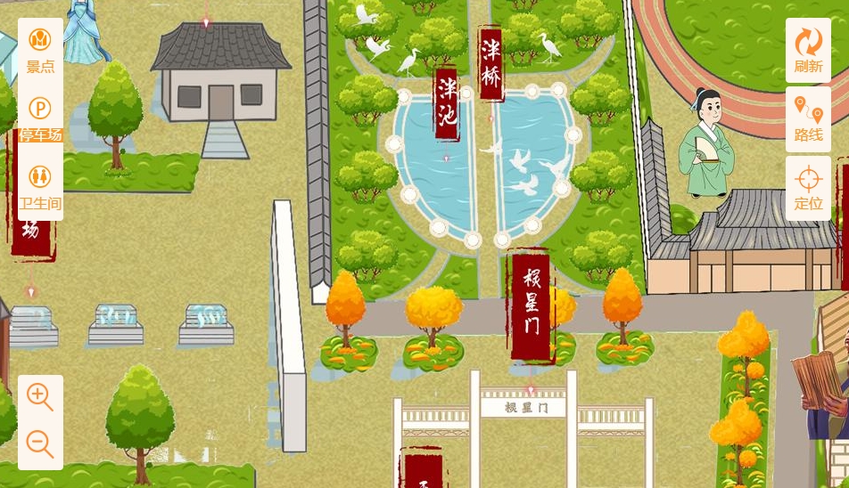 汾阳手绘地图景区语音讲解导览系统：智慧景区建设的基石